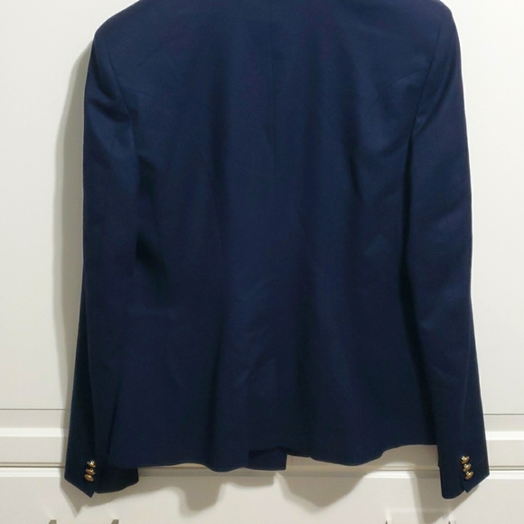 NWT Polo Ralph Lauren Women's Double Breast Wool Crest Patch Blazer Jacket 8 - Picture 5 of 9